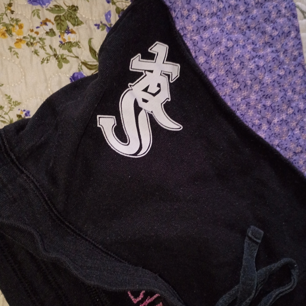 Vintage Y2K Victoria Secret Pink Booty Short 8 Shorts White Sox Daisy Dukes M - Picture 4 of 5